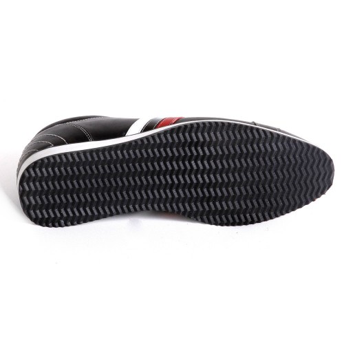 Günlük Gizli Topuklu Mat Siyah Hakiki Deri Boy Uzatan Ayakkabı 3